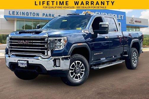 Pacific Blue Metallic 2021 GMC Sierra 3500 SLT