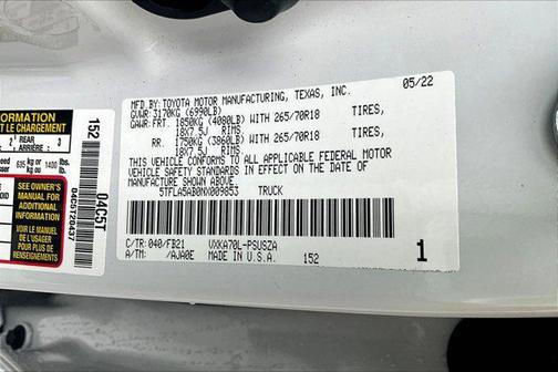 2022 Toyota Tundra SR5