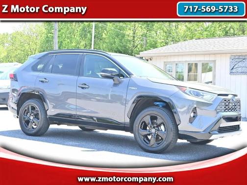 Blizzard Pearl/Midnight Black Metallic 2021 Toyota RAV4 Hybrid SE