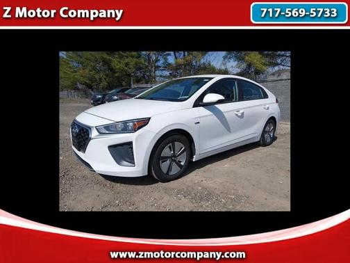 Ceramic White 2020 Hyundai IONIQ Hybrid Blue