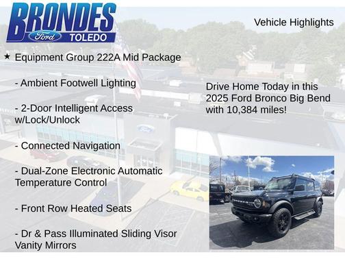 Shadow Black 2025 Ford Bronco Big Bend