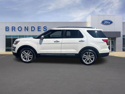 White Platinum Clearcoat Metallic 2017 Ford Explorer Limited
