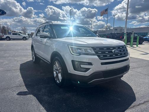 White Platinum Clearcoat Metallic 2017 Ford Explorer Limited
