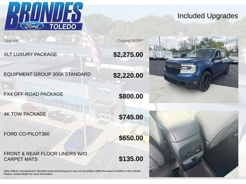Atlas Blue Metallic 2024 Ford Maverick XLT