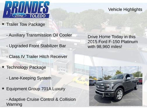 Magnetic Metallic 2015 Ford F-150 Platinum