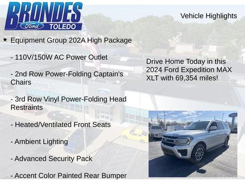 Iconic Silver Metallic 2024 Ford Expedition XLT