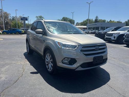 White Gold Metallic 2017 Ford Escape Titanium