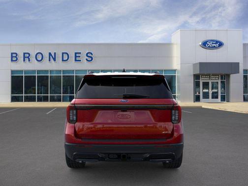 Rapid Red Metallic Tinted Clearcoat 2026 Ford Explorer ST-Line