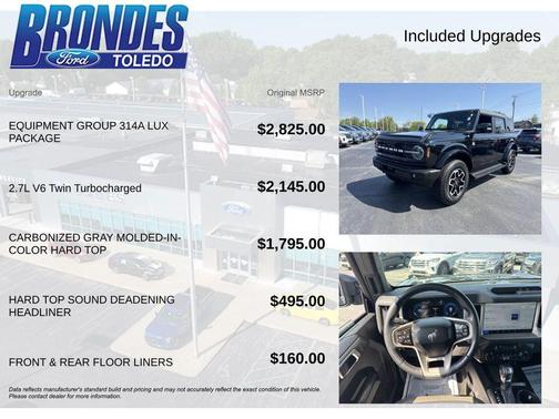 Shadow Black 2025 Ford Bronco Outer Banks