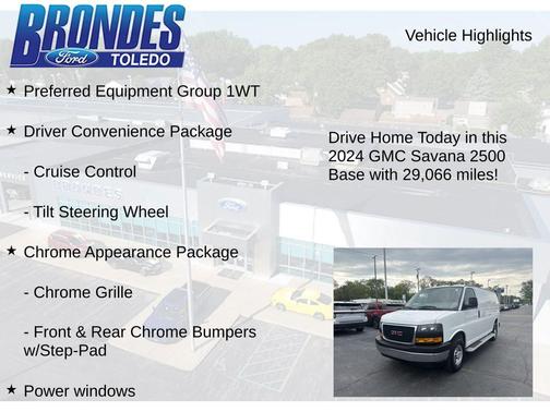 Summit White 2024 GMC Savana 2500 Work Van