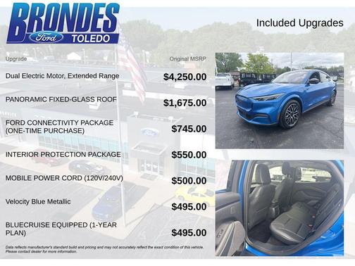 Velocity Blue Metallic 2025 Ford Mustang Mach-E Premium