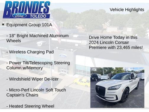 Ceramic Pearl Metallic Tri-Coat 2024 Lincoln Corsair Premiere