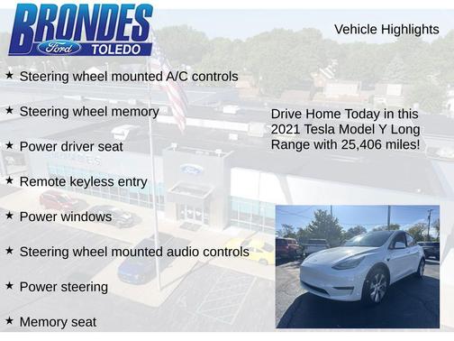 Pearl White Multi-Coat 2021 Tesla Model Y Long Range