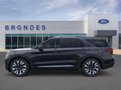 Agate Black Metallic 2026 Ford Explorer Platinum