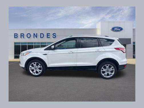 White Platinum Tricoat 2014 Ford Escape Titanium