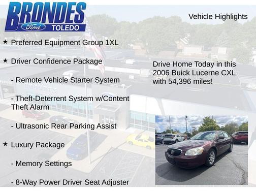 Dark Garnet Metallic 2006 Buick Lucerne CXL