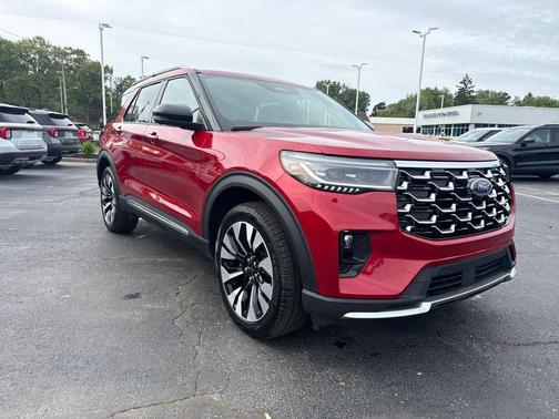 Rapid Red Metallic TC 2026 Ford Explorer Platinum