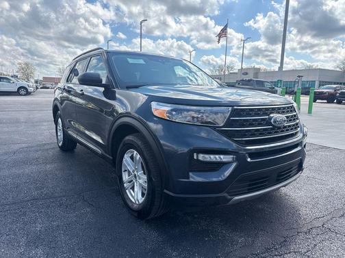 Blue Metallic 2024 Ford Explorer XLT