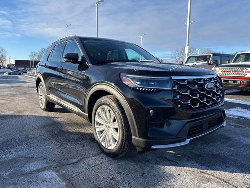Agate Black Metallic 2025 Ford Explorer Platinum