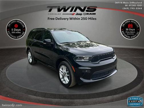 DB Black Clearcoat 2023 Dodge Durango GT Premium AWD