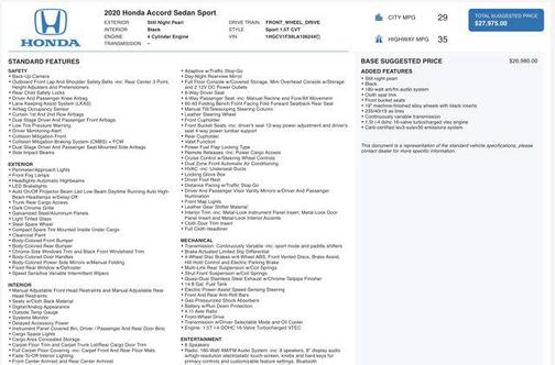 2020 Honda Accord Sport 1.5T