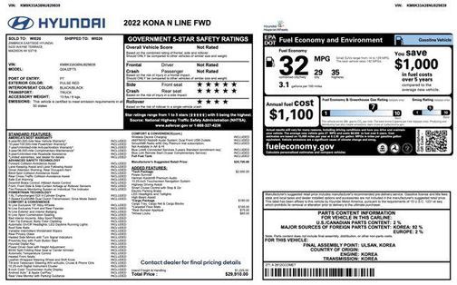 2022 Hyundai KONA N Line