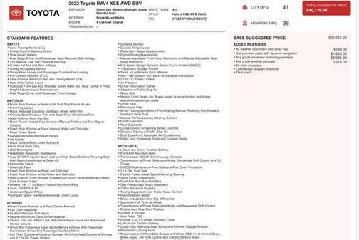 2022 Toyota RAV4 Hybrid SE