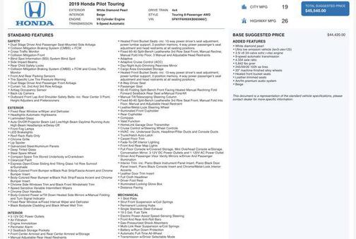 2019 Honda Pilot Touring 8-Passenger