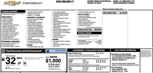 2022 Chevrolet Malibu LT