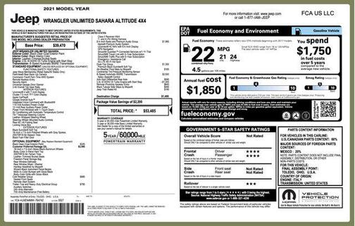 2021 Jeep Wrangler Unlimited Sahara