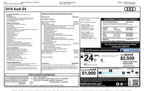 2019 Audi S4 3.0T Premium