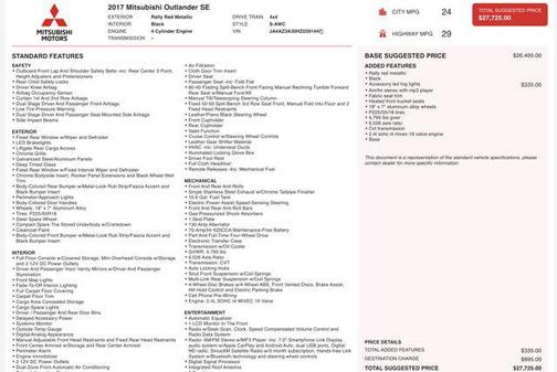 2017 Mitsubishi Outlander SE