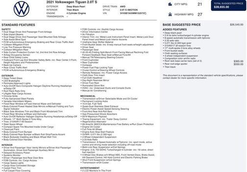 2021 Volkswagen Tiguan 2.0T S 4MOTION