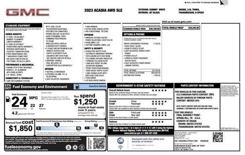 2023 GMC Acadia AWD SLE