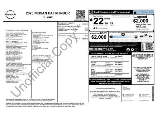 2023 Nissan Pathfinder SL 4WD