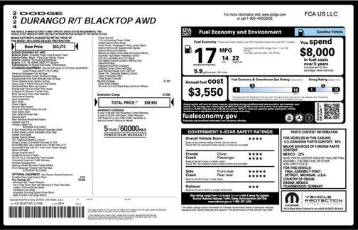2024 Dodge Durango R/T Plus AWD