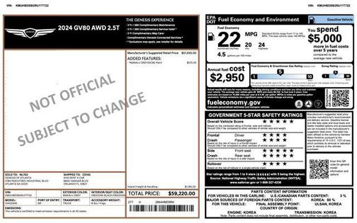 2024 Genesis GV80 2.5T