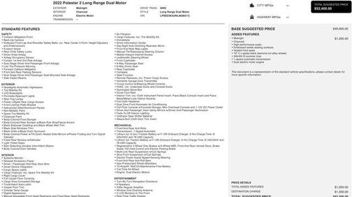 2022 Polestar 2 Long Range Dual Motor