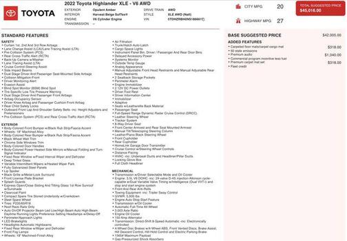 2022 Toyota Highlander XLE