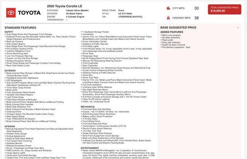 2020 Toyota Corolla LE