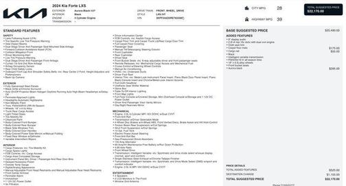 2024 Kia Forte LXS