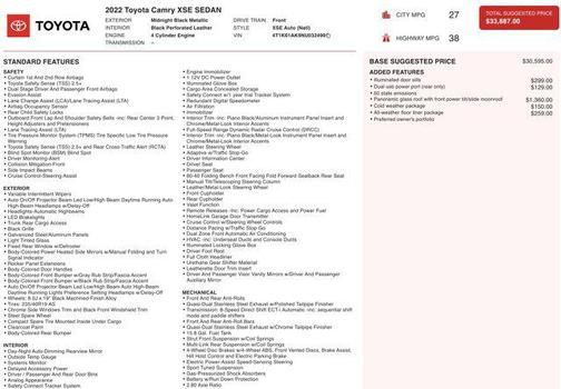 2022 Toyota Camry XSE