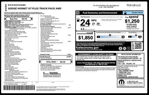 2023 Dodge Hornet GT Plus AWD