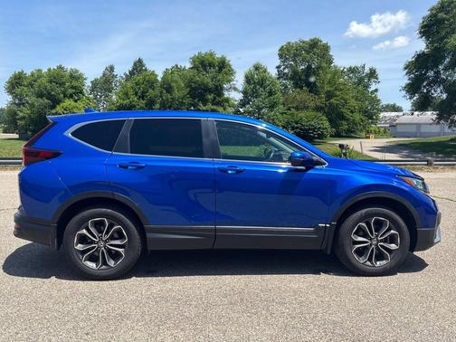 Blue 2021 Honda CR-V AWD EX-L