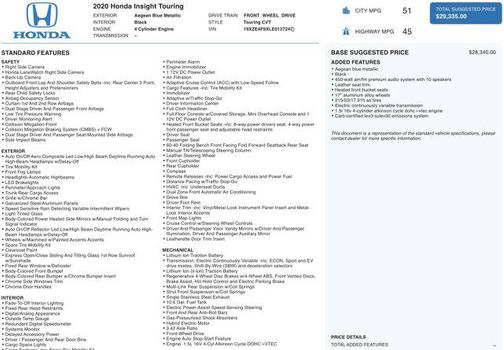 2020 Honda Insight Touring