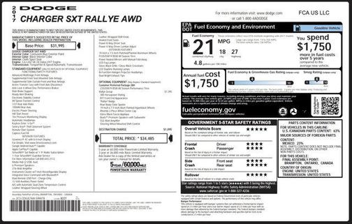 2017 Dodge Charger SXT