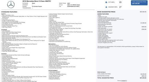 2018 Mercedes-Benz AMG C 43 4MATIC