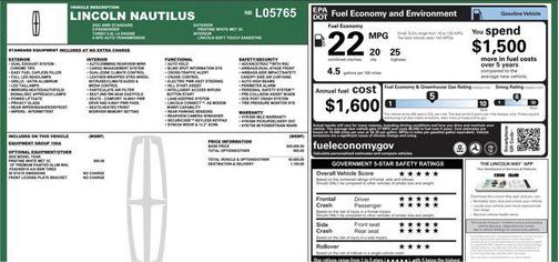2022 Lincoln Nautilus Standard