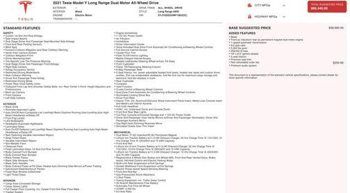 2021 Tesla Model Y Long Range Dual Motor All-Wheel Drive