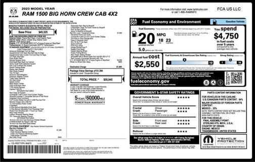 2023 RAM 1500 Big Horn/Lone Star